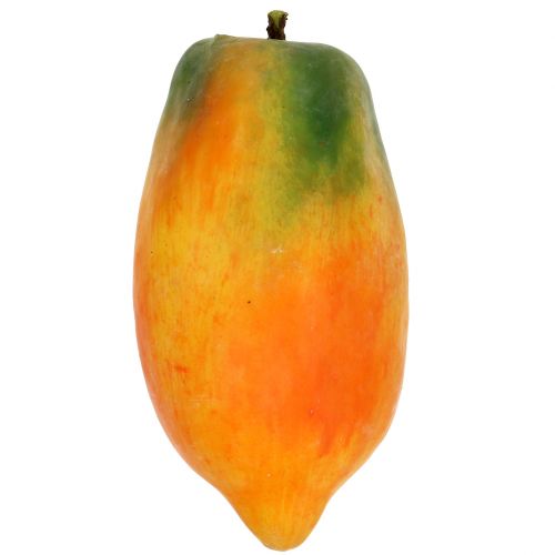 Floristik24 Konstgjord papaya 13 cm och 14 cm gul, grön 2st