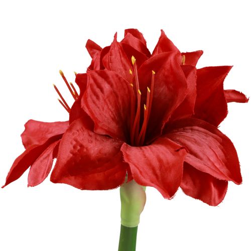 Konstgjord Amaryllis Julblommor Röda Konstgjorda Blommor L40cm