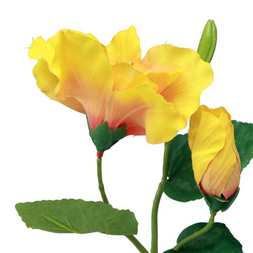 Artikel Konstgjorda blommor Hibiscus Gul 62cm