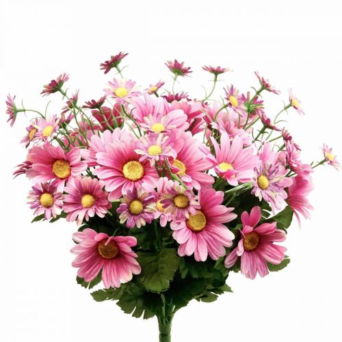 Artikel Konstgjorda tusenskönor bukett av konstgjorda blommor rosa 44cm
