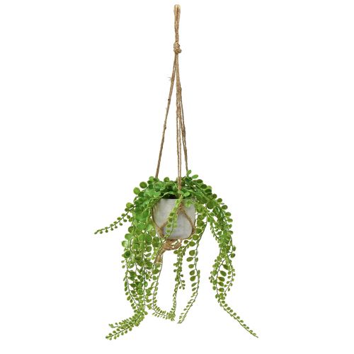 Artikel Konstgjorda krukväxter suckulent hängande korg 46cm