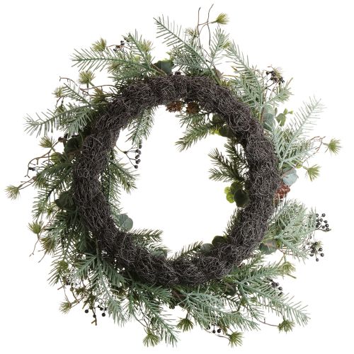Artikel Konstgjord adventskrans dekorativ krans lila bär Ø45cm