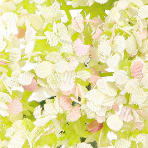 Floristik24 Konstgjord blomsterkrans mini bordsdekoration vit rosa Ø12cm 6 st