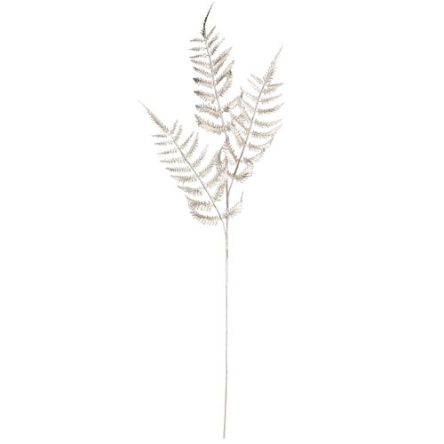 Artikel Konstgjord dekorativ ormbunke champagne metallic L85cm 2st