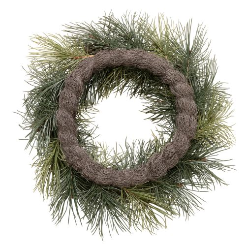 Konstgjord krans av tallkvistar med kottar 60 cm | Floristik24.se