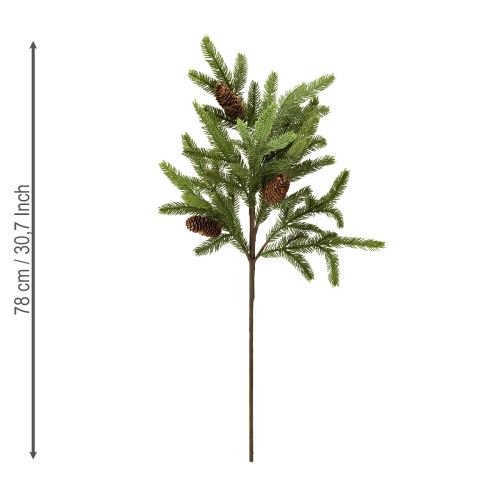 Artikel Konstgjord grangren med riktiga kottar julgren 78cm