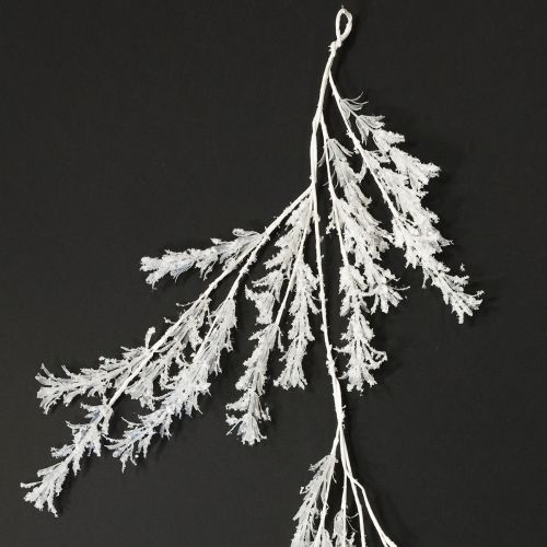 Konstgjord vintergrendekoration frost vinterdekoration vit 124cm