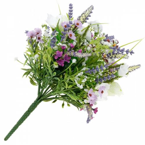 Floristik24 Konstgjord bukett, bordsdekoration, sidenblommor, vårbukett färgglad
