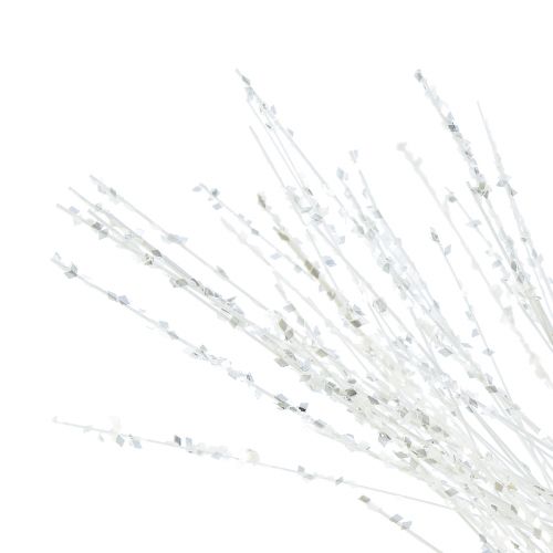 Artikel Konstgjord furugren dekorativ gren vit glitter L80cm