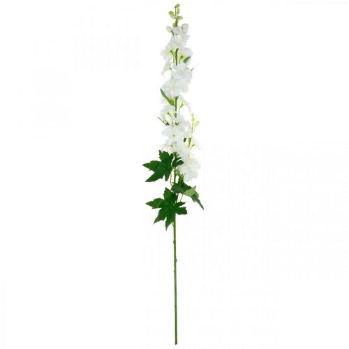 Floristik24 Konstgjord delphinium vit delphinium konstgjord blomma sidenblommor 98cm