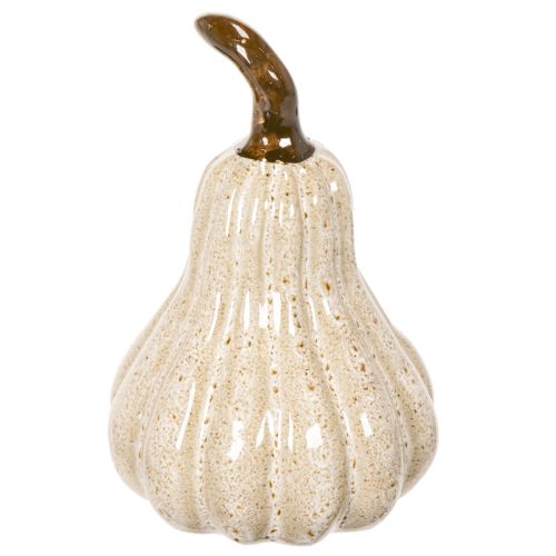 Dekorativ pumpa i keramik, höstlig bordsdekoration, 12 cm | Floristik24.se
