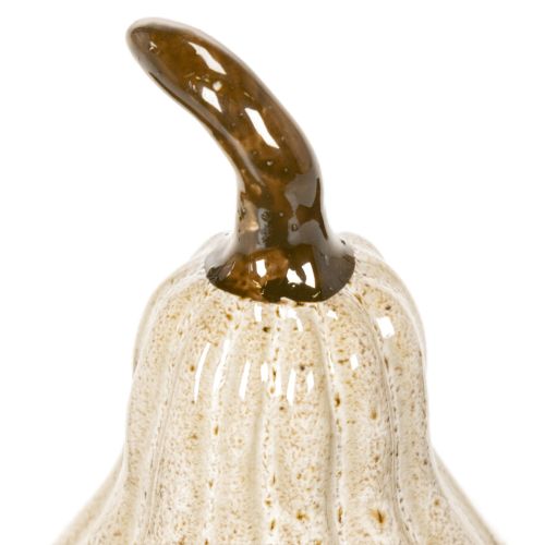 Dekorativ pumpa i keramik, höstlig bordsdekoration, 12 cm | Floristik24.se