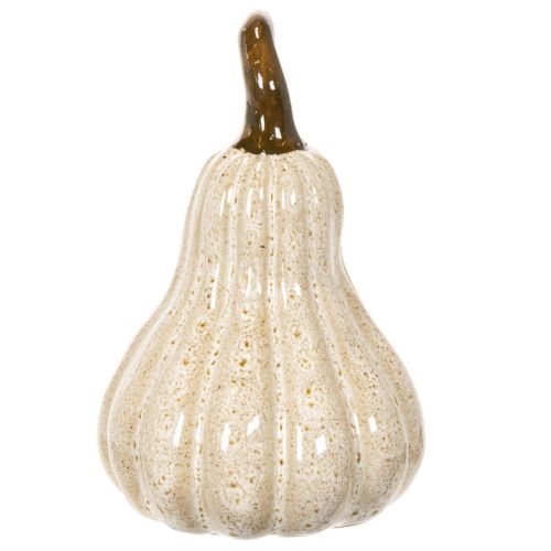 Dekorativ pumpa i keramik, höstlig bordsdekoration, 12 cm | Floristik24.se