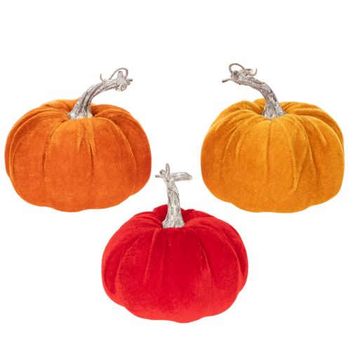 Tygpumpa som bordsdekoration, höstdekoration, 13 cm, 3 stycken