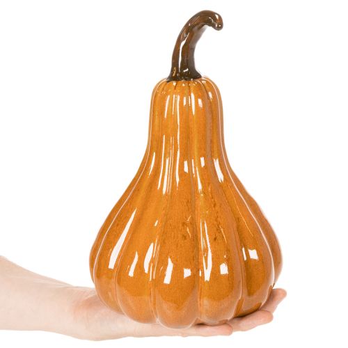 Keramisk pumpa höstbordsdekoration 26cm | Floristik24.se