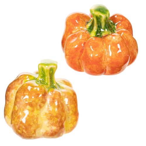 Dekorativa pumpor för höstlig bordsdekoration, 6 cm, 2 stycken | Floristik24.se