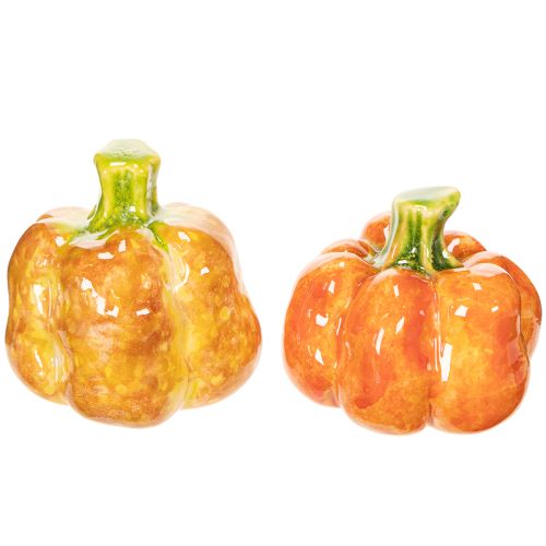 Dekorativa pumpor för höstlig bordsdekoration, 6 cm, 2 stycken köpa | Floristik24.se