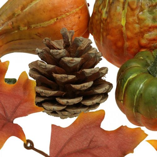 Floristik24 Pumpa deco kottar höstlöv höst dekoration set 5-11cm