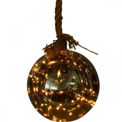 Floristik24 LED-kula inuti Ø20cm tonad 40L varmvit timer