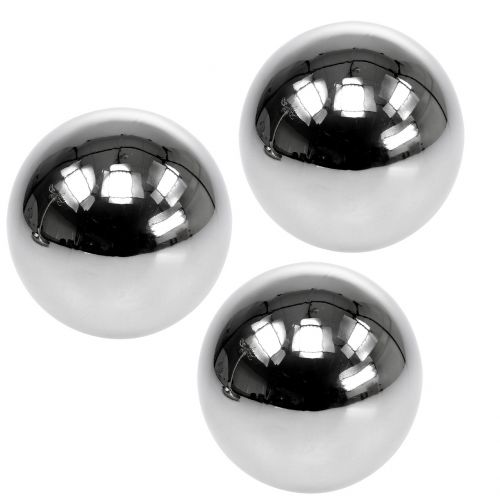 Artikel Rostfritt stål bollar dekoration Ø8cm 6st