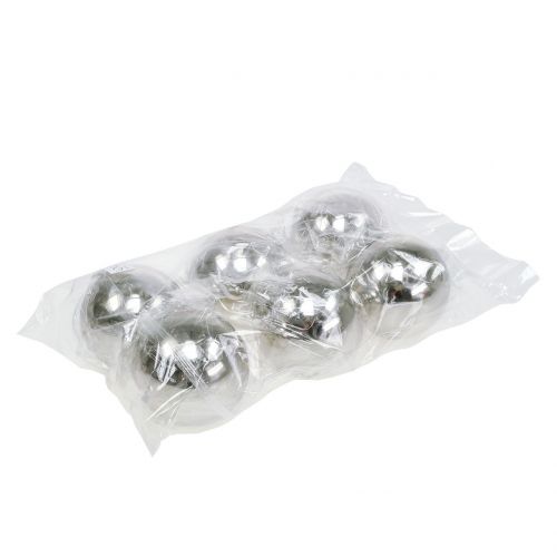 Artikel Rostfria kulor dekoration Ø8cm 6 st