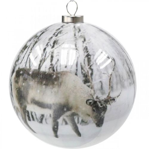 Floristik24 Julkulor, julgranskule motiv rådjur Ø8cm 3st