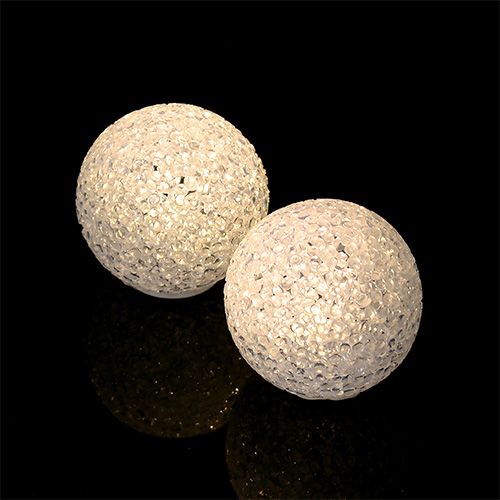 Floristik24 Bolla med belysning medium vitvarm Ø7cm 6st