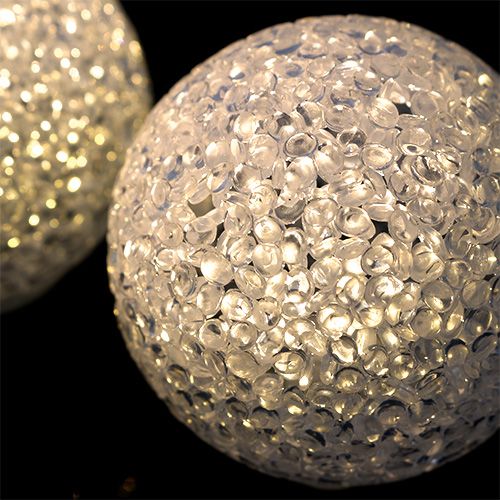 Floristik24 Bolla med belysning medium vitvarm Ø7cm 6st