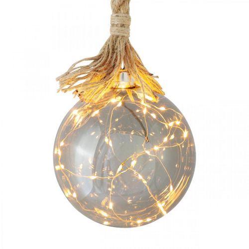 LED-boll inomhusljusboll med rep Ø14cm 30L varmvit