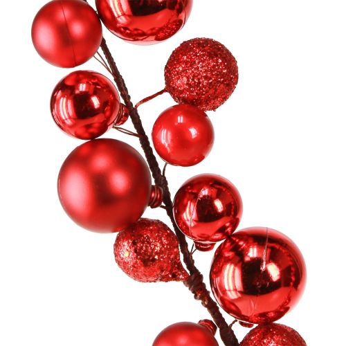 Floristik24 Bollgirlang Jul Julgirlang röd 160cm