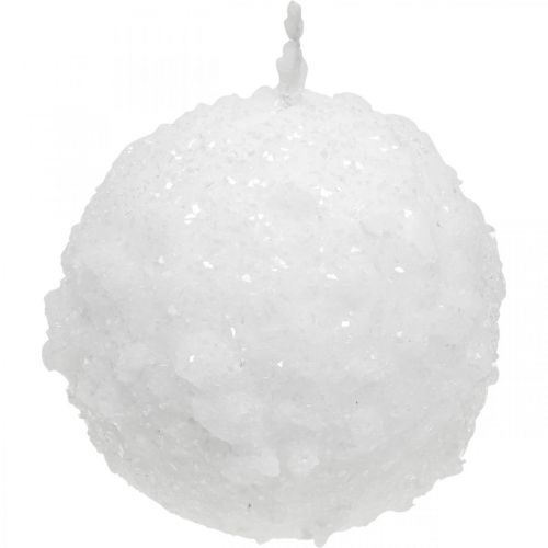 Floristik24 Adventsljus, bollljus, snöbollsljus 80mm 4 st