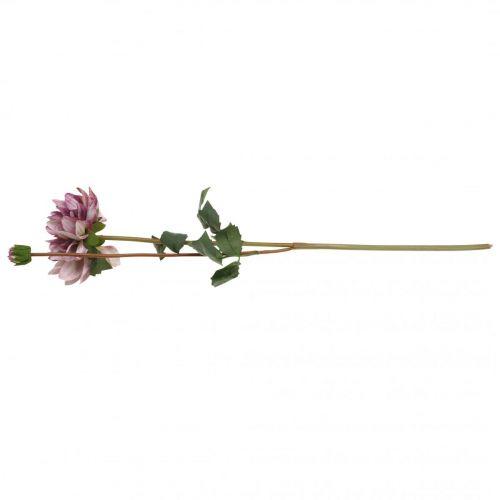 Artikel Konstgjord blomma Dahlia Lila sidenblomma och knopp H57cm