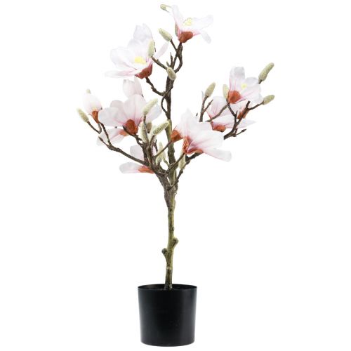Artikel Konstgjord blomma magnolia konstgjord magnolia träd rosa 74cm