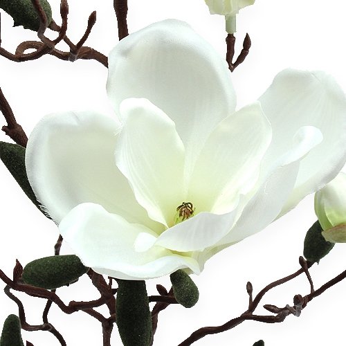 Artikel Magnolia gren konstgjord kräm 90cm