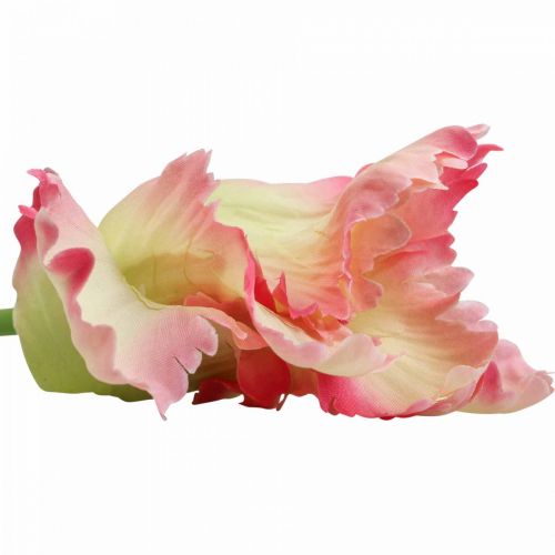 Artikel Konstgjord blomma, papegojtulpan rosa, vårblomma 63cm