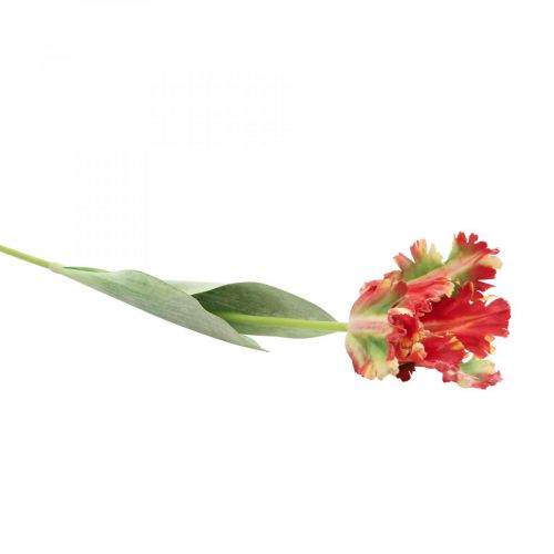 Artikel Konstgjord blomma, papegojtulpan röd gul, vårblomma 69cm
