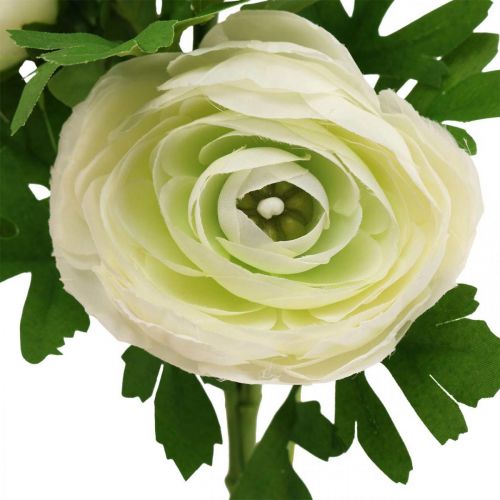 Artikel Konstgjorda blommor Ranunculus konstgjorda trädgårdsblommor vita 34cm