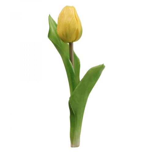 Konstgjord tulpan Gul Real Touch Vårblomma H21cm
