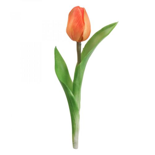 Floristik24 Konstgjord blomma Tulpan Orange Real Touch vårblomma H21cm