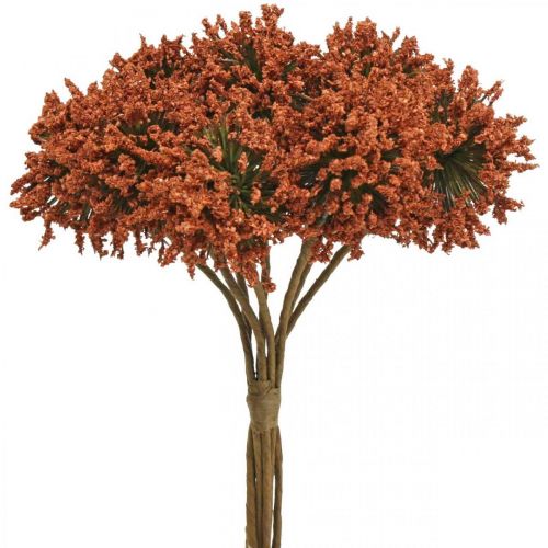 Artikel Konstgjorda blommor bruna dekorativa blommor i ett gäng om 4 stycken