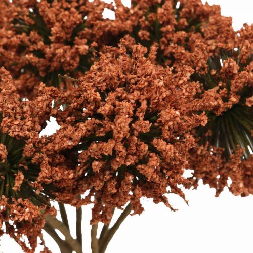 Artikel Konstgjorda blommor bruna dekorativa blommor i ett gäng om 4 stycken