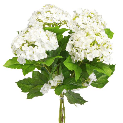 Artikel Konstgjorda Blommor Snowball Viburnum Konstgjord Vit 60cm 4 St