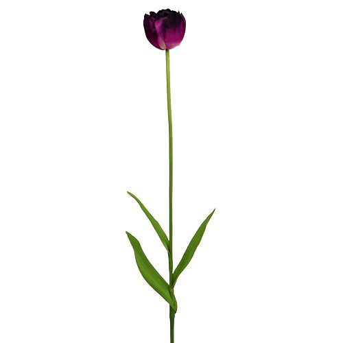 Konstgjorda blommor tulpan lila-grön 84 cm - 85 cm 3 st