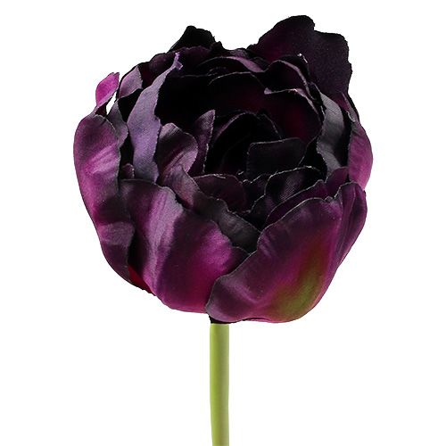 Floristik24 Konstgjorda blommor tulpan lila-grön 84 cm - 85 cm 3 st