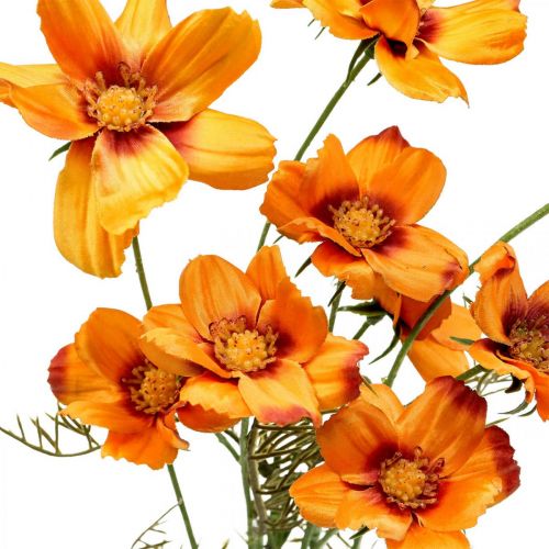 Artikel Konstgjorda blommor Cosmea Orange smyckekorg H51cm 3st