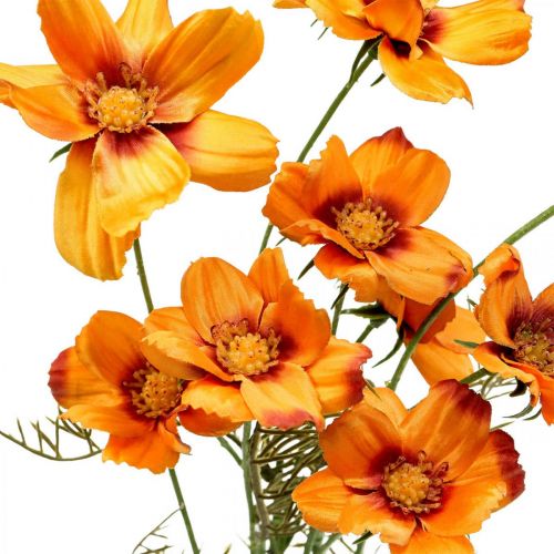 Artikel Konstgjorda blommor Cosmea Orange smyckekorg H51cm 3 st