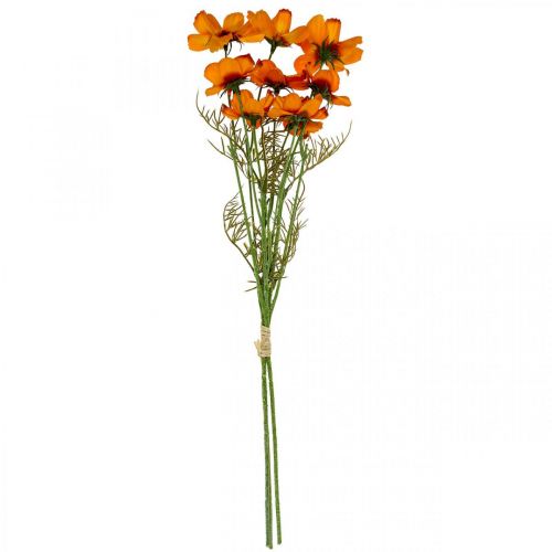Artikel Konstgjorda blommor Cosmea Orange smyckekorg H51cm 3 st