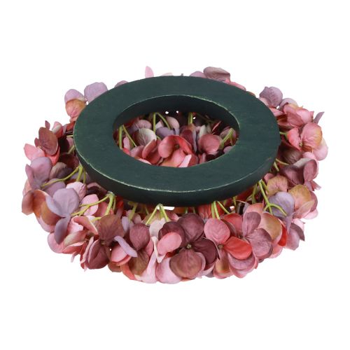 Artikel Konstgjorda blommor dekoration hortensia krans konstgjord gammal rosa Ø26cm
