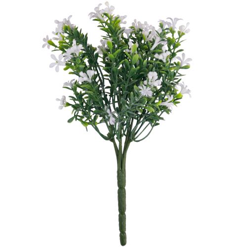 Artikel Konstgjorda blommor dekoration konstgjord blombukett isväxt vit 26cm