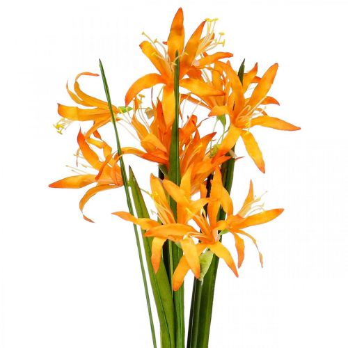 Konstgjorda blommor Nerine Orange Guernsey Liljor Höstblommor 48cm